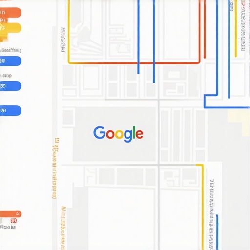Infographic illustrating key factors influencing Google Maps rankings for local service providers