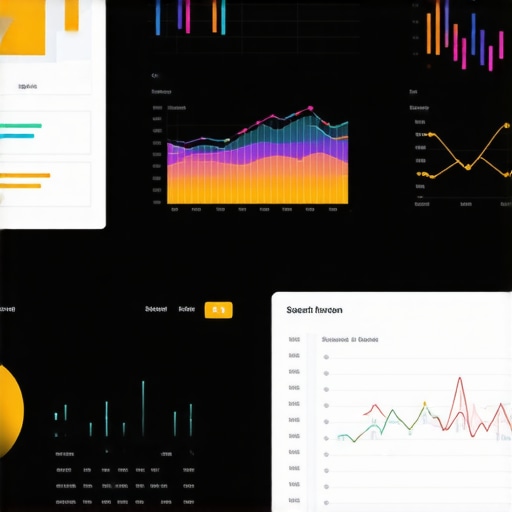 Screenshot of local SEO analytics dashboard with graphs and data insights
