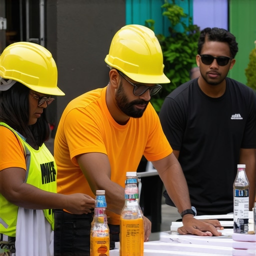 Contractor involved in local community activity, enhancing online reputation