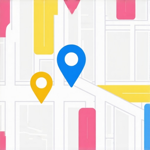 Map illustration showing personalized local services and community highlights