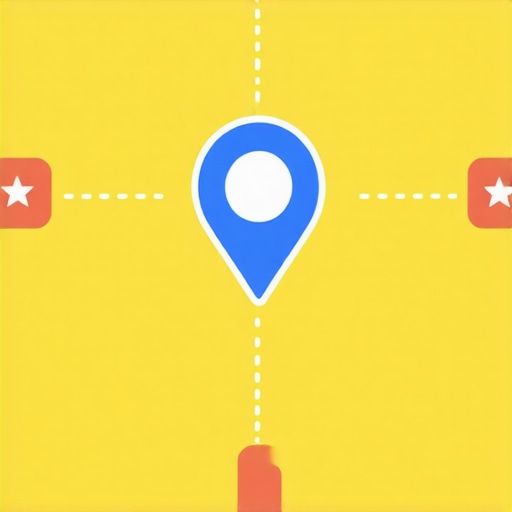 Diagram illustrating key local SEO factors such as schema markup, backlinks, and reviews for Google Maps ranking
