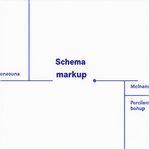 Diagram illustrating schema markup application for local business SEO