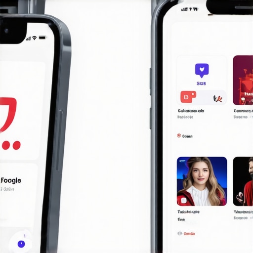 Voice search interface showing local business results