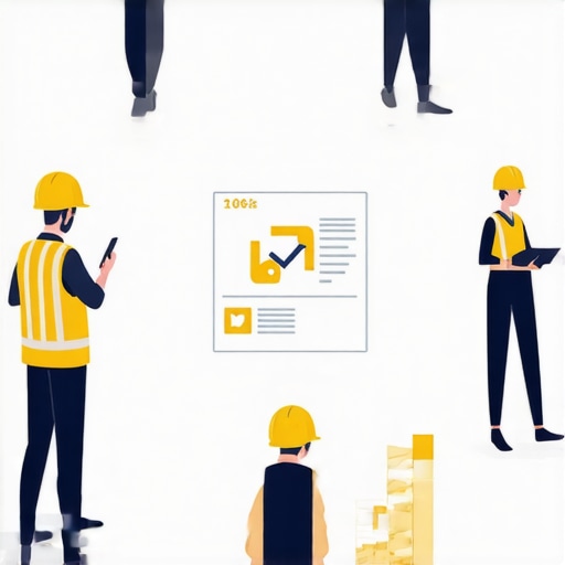 Illustration showing AI data flow and analysis for local contractor SEO optimization.