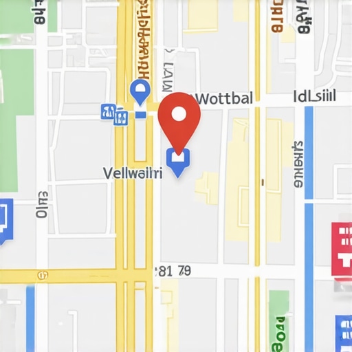 A digital map highlighting local business rankings with engagement and real-time data analytics.