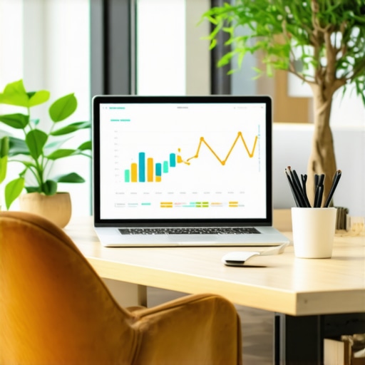 Digital marketing analytics dashboard illustrating local SEO performance metrics