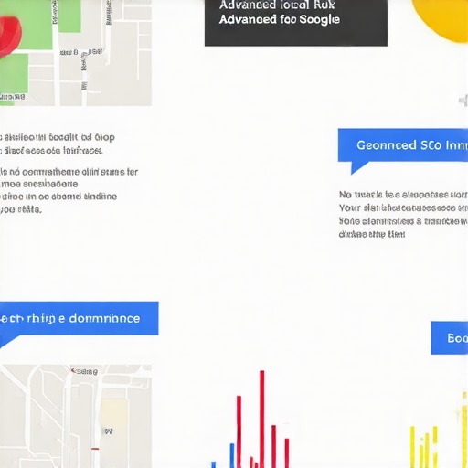 Infographic showing advanced strategies for improving Google Maps rankings in 2024.
