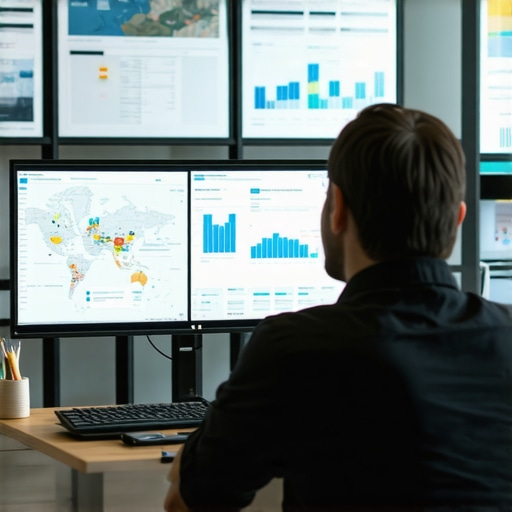 Digital marketing expert reviewing local SEO analytics