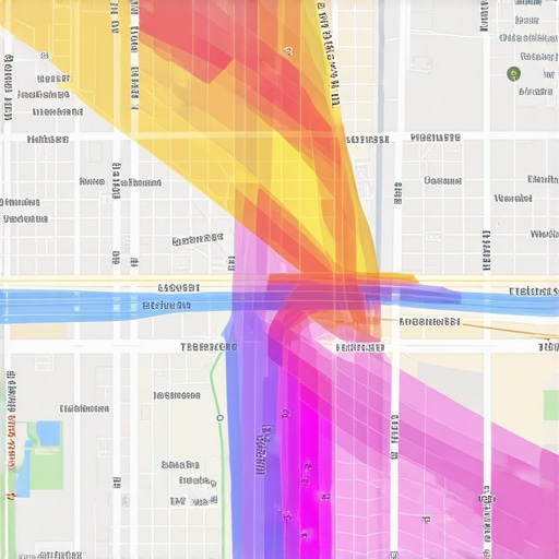 Heatmap illustrating customer hotspots and traffic zones to optimize local marketing strategies