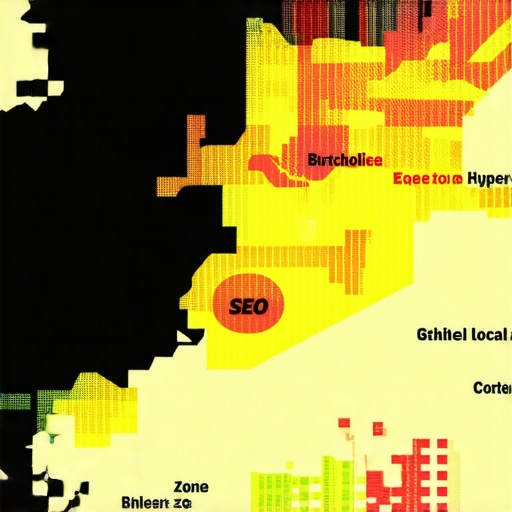 Map visualization demonstrating hyper-local SEO zones for plumbing services