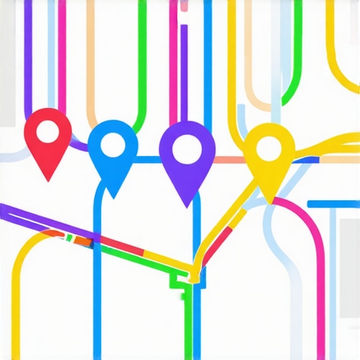 Illustrative map showing plumbing service zones with contact points.