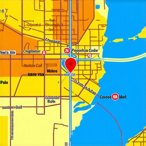 Localized Service Areas Map Map highlighting service neighborhoods for local SEO