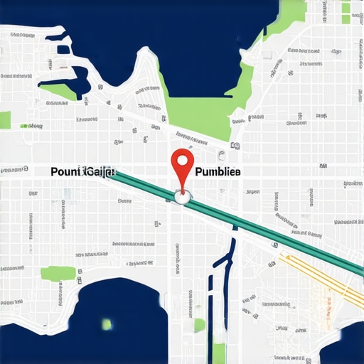 Detailed map showing plumbing service zones and customer density areas.