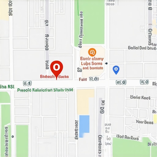 Visual map of local service area with key zones Map illustration showing service zones and neighborhood boundaries