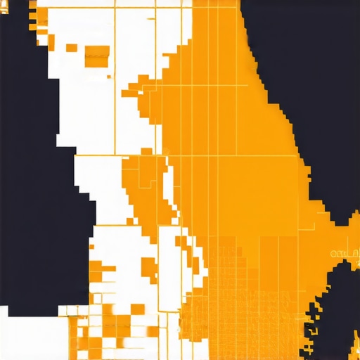 A digital map showing top local service providers influenced by AI algorithms.