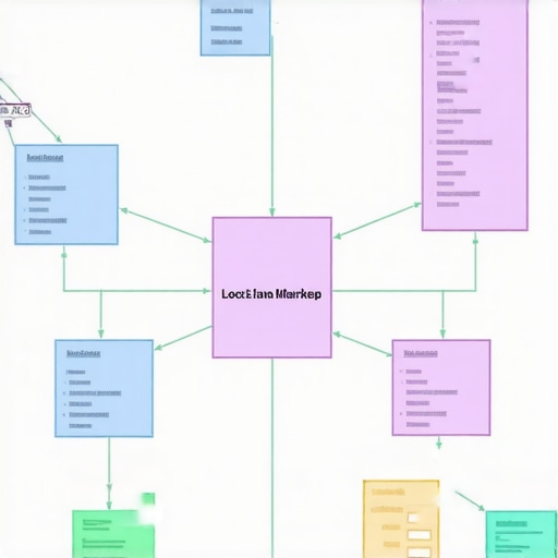 Illustration of schema markup integration enhancing local search visibility.