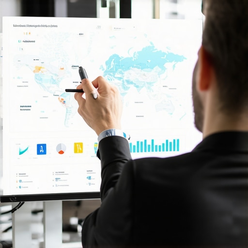 Expert analyzing maps-based SEO data SEO strategist reviewing maps and analytics for local SEO optimization