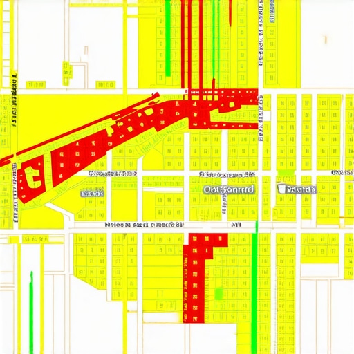 Map showing neighborhood-specific data overlays for targeted SEO