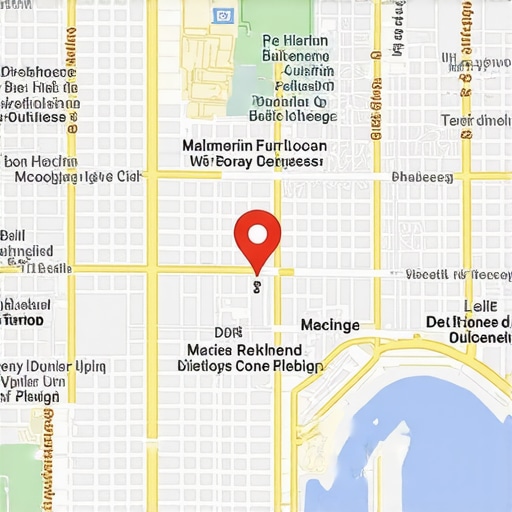 Visual map highlighting hyper-local service zones with digital markers