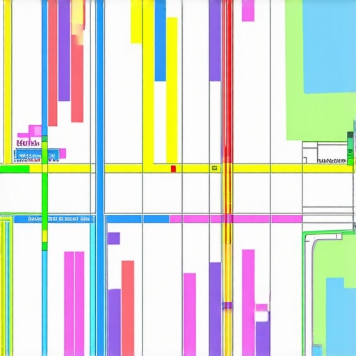 Digital map emphasizing neighborhood signals and local SEO insights.