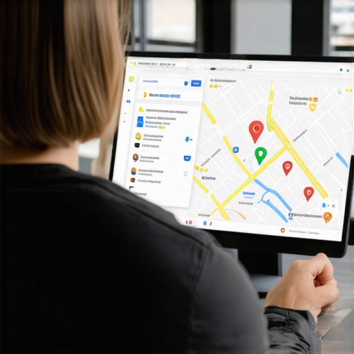 Business owner applying schema markup to enhance Google Maps ranking