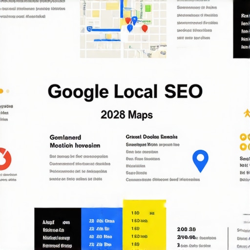 Infographic showing strategies like behavioral SEO, voice search optimization, and visual proof for local map rankings.