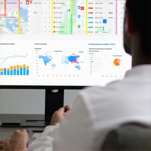 SEO specialist reviewing maps ranking data