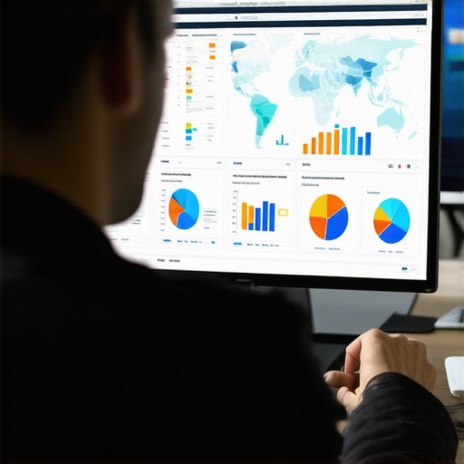 A professional reviewing Google Maps and SEO data for local ranking insights.