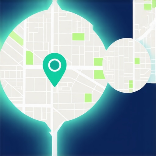 Visual diagram showing how GIS data enhances local search rankings.