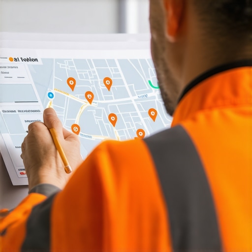Contractor analyzing digital map and engagement data