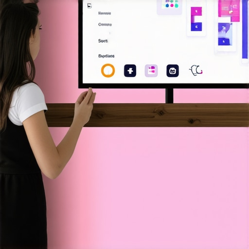 Business participating in a neighborhood event with digital signage and local landmarks