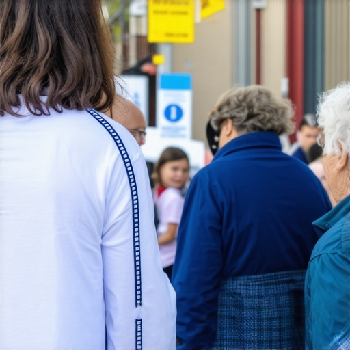Team interacting with local community members during neighborhood event.
