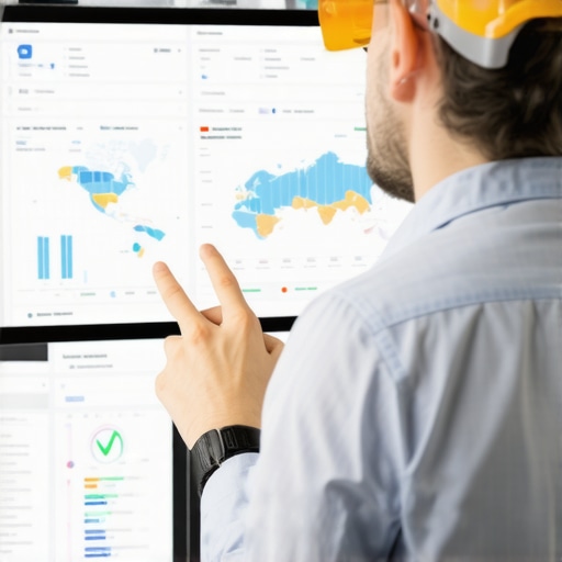 Contractor analyzing local SEO and map ranking data for 2026