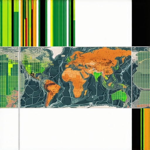 Futuristic dashboard showing geospatial analytics and real-time data for local search optimization
