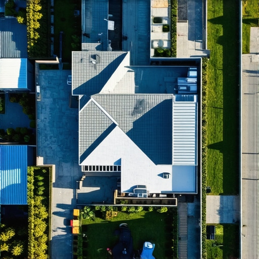 Aerial drone image of a completed construction project highlighting quality and scope.