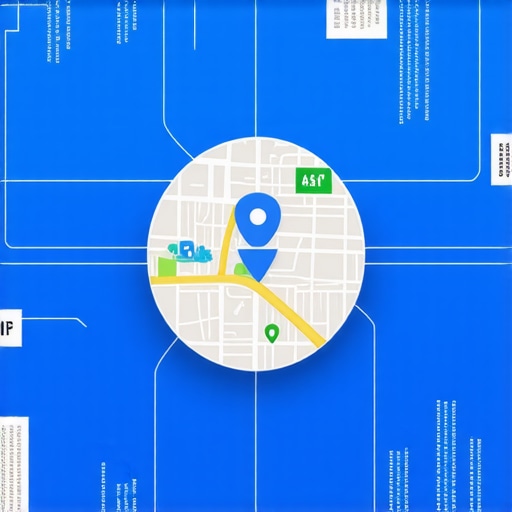 Infographic showing local demographics, community events, and behavioral analytics affecting Google Maps rankings.