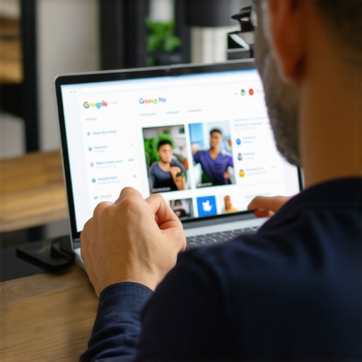 Business owner uploading photos and videos to local map profile