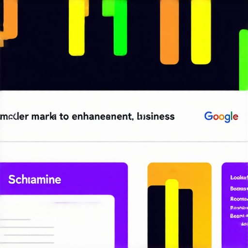 Diagram showing schema markup influence on local search rankings.