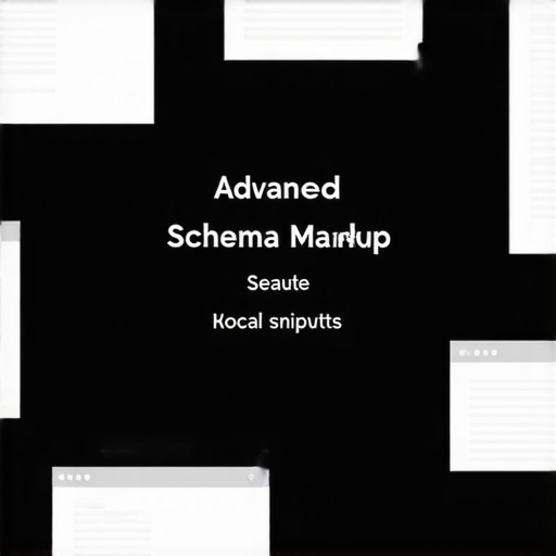 Diagram showing schema markup integration for enhanced local search visibility.