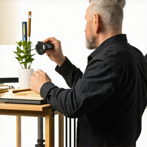 Tradesperson adding project photos to Google My Business profile to enhance local SEO