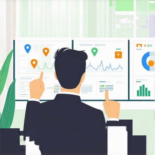 Business owner reviewing local SEO performance charts